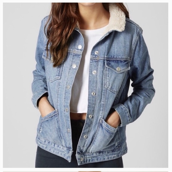 topshop sherpa jacket